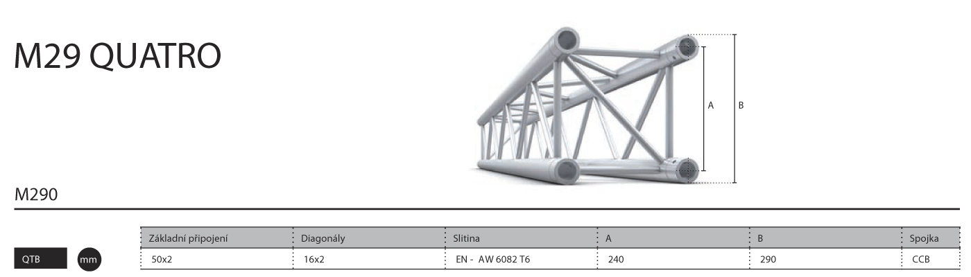 001 - M290 Quatro - 0,5 m