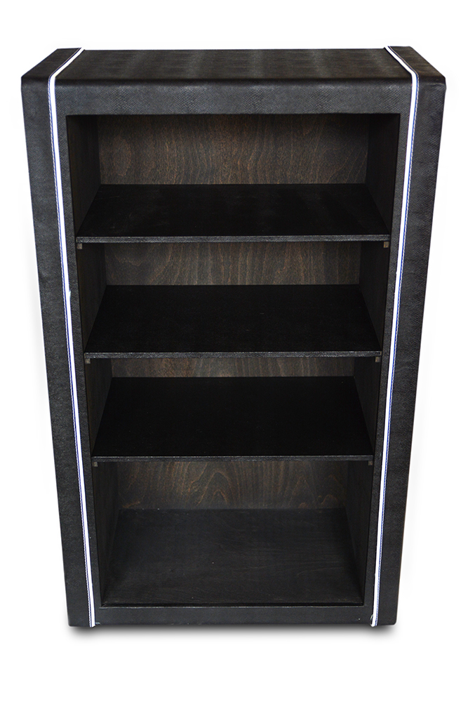 0017 - W1050 - Policová skříň - regál 60x32x100 cm - kůže